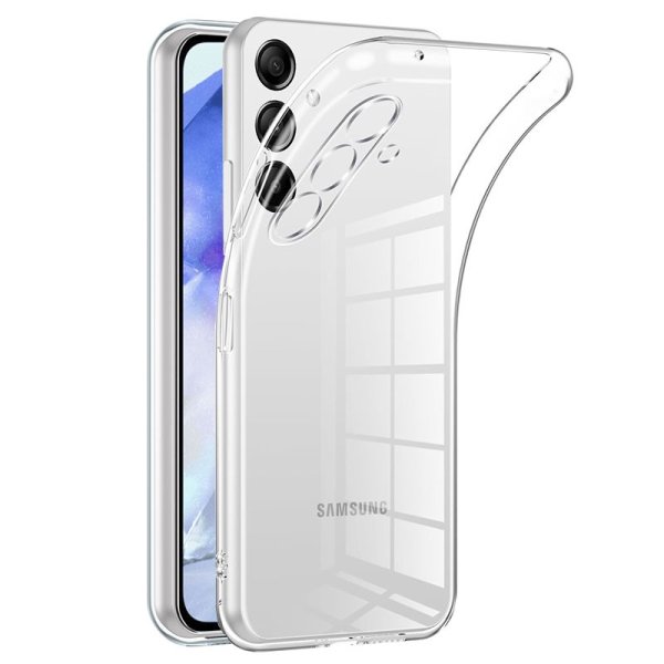 CUSTODIA per SAMSUNG GALAXY A55 (SM-A556) IN GEL TPU SILICONE 1,8mm TRASPARENTE