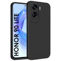 CUSTODIA per HUAWEI HONOR 90 LITE IN GEL TPU SILICONE SLIM COLORE NERO SATINATO