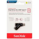 PEN DRIVE 32GB 2in1 CON ATTACCO USB 3.1 E TYPE-C VELOCITA' IN LETTURA FINO A 150MB/s ULTRA DUAL DRIVE GO SDDDC3-032G-G46 SANDISK