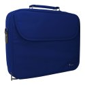 BORSA PER NOTEBOOK FINO A 15,6" CON TASCA ESTERNA, TRACOLLA REGOLABILE E CHIUSURA A ZIP BLU COBALTO NH-1001-BLC TECHMADE