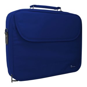 BORSA PER NOTEBOOK FINO A 15,6" CON TASCA ESTERNA, TRACOLLA REGOLABILE E CHIUSURA A ZIP BLU COBALTO NH-1001-BLC TECHMADE