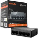 SWITCH SOHO A 5 PORTE LAN GIGABIT AUTO REGOLANTI 10/100/1000Mbps CON VELOCITA' FULL DUPLEX COLORE NERO SG105M TENDA