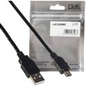 CAVO MINI USB 2.0 5 POLI IN RAME LUNGHEZZA 1,8 MT PER SINCRONIZZAZIONE E CARICA COLORE NERO LKCUSBM2 LINK