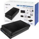 BOX ESTERNO 3.5" (8,89 cm) HDD SATA FINO A 6TB USB 3.0 IN ALLUMINIO CON INTERRUTTORE ON/OFF COLORE NERO LOGILINK UA0284