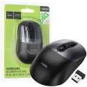 MOUSE WIRELESS 2.4G RISOLUZIONE REGOLABILE 800/1200/1600 DPI CON 4 TASTI E ROTELLINA SCROLL - COLORE NERO E GRIGIO GM28 HOCO