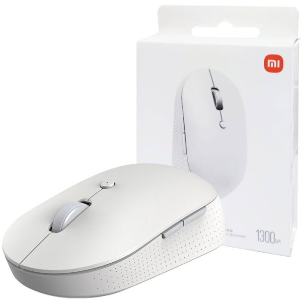 MOUSE WIRELESS 2.4GHz MI DUAL MODE SILENT EDITION CON RISOLUZIONE DA 1300dpi SUPER SILENZIOSO COLORE BIANCO HLK4040GL XIAOMI