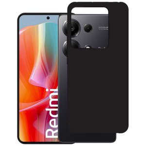 CUSTODIA per XIAOMI REDMI NOTE 13 PRO 5G IN GEL TPU SILICONE SLIM COLORE NERO SATINATO