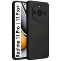 CUSTODIA per REALME 11 PRO, 11 PRO PLUS IN GEL TPU SILICONE COLORE NERO SATINATO