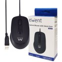 MOUSE OTTICO USB CON RISOLUZIONE 1000 DPI, CLICK SILENZIOSO, 2 TASTI E ROTELLINA PER LO SCROLL COLORE NERO EW3159 EWENT