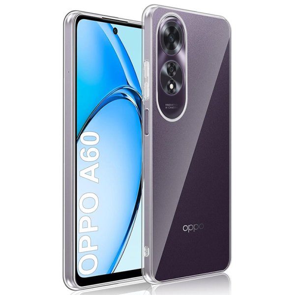 CUSTODIA per OPPO A60 4G IN GEL TPU SILICONE TRASPARENTE