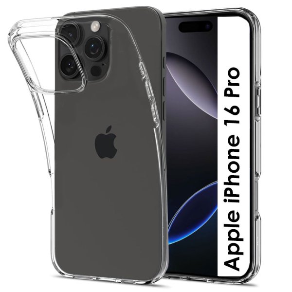 CUSTODIA per APPLE IPHONE 16 PRO (6.3") IN GEL TPU SILICONE 1,8mm TRASPARENTE