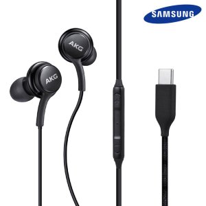 AURICOLARE STEREO con CONNETTORE TYPE-C - GOMMINI E TASTO DI RISPOSTA NERO ORIGINALE SAMSUNG AKG EO-IC100BBEGEU BULK