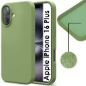 CUSTODIA per APPLE IPHONE 16 PLUS (6.7") IN TPU SILICONE COLORE VERDE CON EFFETTO SOFT TOUCH ED INTERNO IN MICROFIBRA