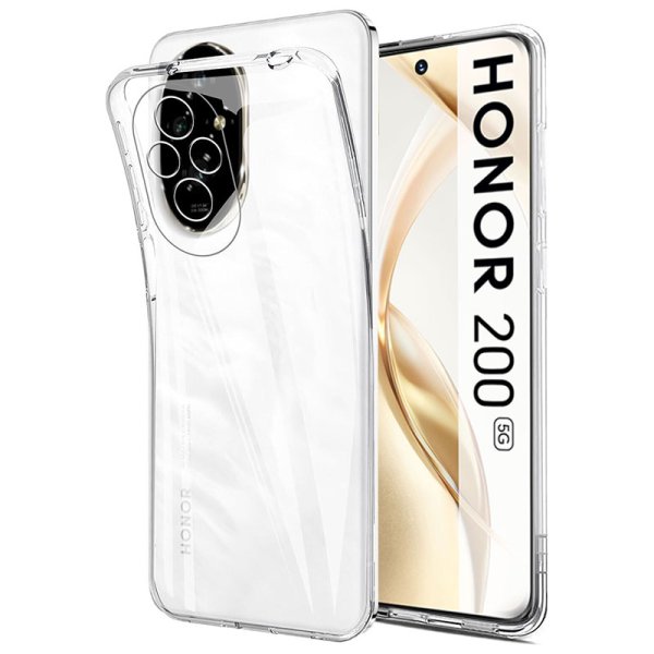 CUSTODIA per HONOR 200 TRASPARENTE IN GEL TPU SILICONE 1,8mm