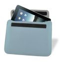 CUSTODIA TESSUTO PVC PER APPLE IPAD, IPAD2, IPAD3, IPAD4 COLORE AZZURRO