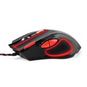 MOUSE OTTICO GAMING EGM401KR ESPERANZA CON FILO, 7 TASTI, FINO A 2400dpi E RETROILLUMINAZIONE COLORE NERO E ROSSO