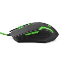 MOUSE OTTICO GAMING EGM205G ESPERANZA CON FILO, 6 TASTI, FINO A 2400dpi E RETROILLUMINAZIONE COLORE NERO E VERDE