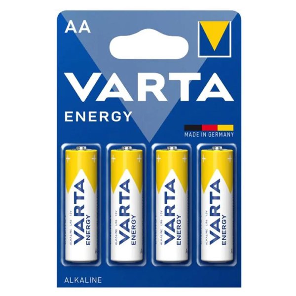 BATTERIE STILO 1.5V AA LR6 BLISTER 4PZ 4106 VARTA ENERGY