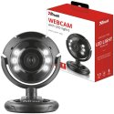 WEBCAM 1.3 MEGAPIXEL CON MICROFONO, LUCI LED PER IMMAGINI NITIDE, FISSAGGIO STAND E A CLIP, MESSA A FUOCO MANUALE NERO TRUST