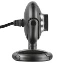 WEBCAM 1.3 MEGAPIXEL CON MICROFONO, LUCI LED PER IMMAGINI NITIDE, FISSAGGIO STAND E A CLIP, MESSA A FUOCO MANUALE NERO TRUST