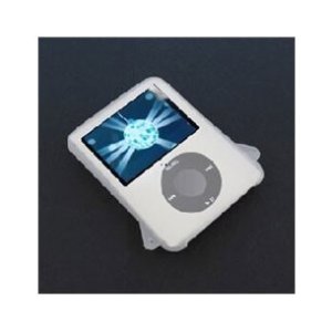 CUSTODIA IN SILICONE per APPLE IPOD NANO 3ª GENERAZIONE COLORE BIANCO