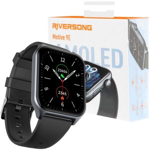 SMARTWATCH RIVERSONG MOTIVE 9E SW905 CON DISPLAY AMOLED, FUNZIONE CHIAMATE E ASSISTENTE VOCALE AI COLORE GRIGIO TITANIO