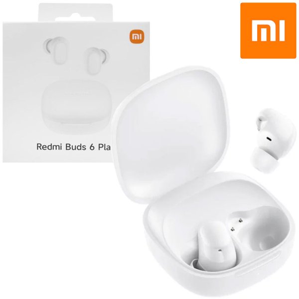 AURICOLARI BLUETOOTH 5.4 XIAOMI REDMI BUDS 6 PLAY ULTRALEGGERI, 5 MODALITA' EQ E RIDUZIONE RUMORE COLORE BIANCO BHR8773GL