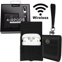 CUSTODIA WIRELESS IN SIMILPELLE PER APPLE AIRPODS CON CHIUSURA MAGNETICA COLORE NERO NILLKIN BLISTER