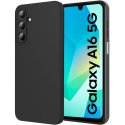 CUSTODIA per SAMSUNG GALAXY A16 (4G/5G) IN GEL TPU SILICONE SLIM COLORE NERO SATINATO