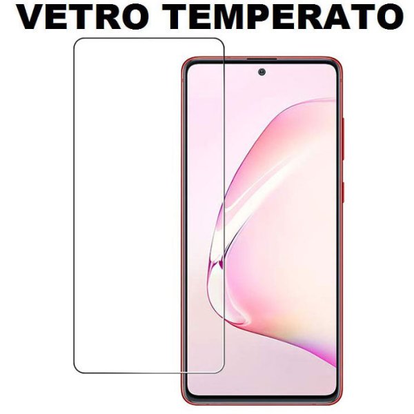 PELLICOLA per SAMSUNG GALAXY NOTE 10 LITE (SM-N770), A81 - PROTEGGI DISPLAY VETRO TEMPERATO 0,33mm - ATTENZIONE..