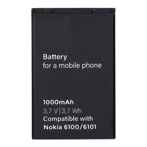 BATTERIA COMPATIBILE per NOKIA 3100, 6100, NGM BORIS, CLIO, BRONDI AMICO MIO - 800 mAh LI-ION SEGUE COMPATIBILITA'..