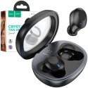 AURICOLARI BLUETOOTH 5.3 CON INDICATORE DELLA CARICA RESIDUA DEL CASE E CUSTODIA TRASLUCIDA COLORE NERO EQ3 HOCO