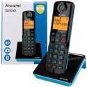 CORDLESS ALCATEL S280 CON VIVAVOCE CON VOLUME REGOLABILE, TASTO DIRETTO BLOCCO CHIAMATE E ID CHIAMANTE COLORE NERO E BLU