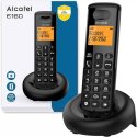 CORDLESS ALCATEL E160 CON TASTO DIRETTO BLOCCO CHIAMATE, DISPLAY ALFANUMERICO RETROILLUMINATO E FUNZIONE VIP COLORE NERO