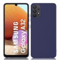 CUSTODIA per SAMSUNG GALAXY A32 4G (SM-A325F) IN GEL TPU SILICONE SLIM BLU SATINATO - ATTENZIONE: Non compatibile con A32 5G!