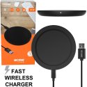 TRAVEL CASA WIRELESS FAST CHARGER 10W CERTIFICATO QI PER TUTTI I DISPOSITIVI DOTATI DI TECNOLOGIA QI COLORE NERO ACME BLISTER