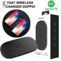 TRAVEL CASA WIRELESS 10W FAST CHARGER con DOPPIA RICARICA SIMULTANEA E CARICAMENTO INTELLIGENTE (SMART IC) COLORE NERO NILLKIN