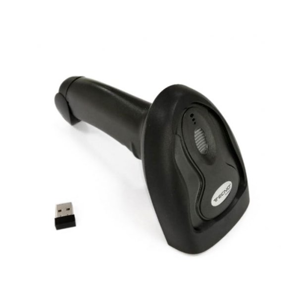 PISTOLA BARCODE LASER SCANNER WIRELESS CON RAGGIO DI AZIONE FINO A 50 MT COLORE NERO TECNO