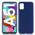 CUSTODIA per SAMSUNG GALAXY A51 (SM-A515) - IN GEL TPU SILICONE SLIM COLORE BLU SATINATO - ATTENZIONE..