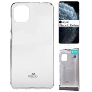 CUSTODIA per APPLE IPHONE 11 PRO MAX (6.5")  IN GEL TPU SILICONE TRASPARENTE MERCURY