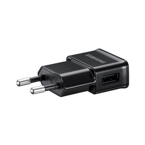 CARICATORE DA RETE 1000mAh ORIGINALE SAMSUNG CON 1 PORTA USB COLORE NERO ETA0U80EBE BULK