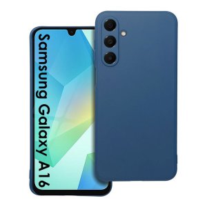 CUSTODIA per SAMSUNG GALAXY A16 (4G/5G) IN GEL TPU SILICONE SLIM COLORE BLU SATINATO