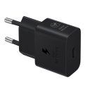 CARICATORE DA RETE 25W ORIGINALE SAMSUNG CON 1 PORTA TYPE-C (SUPER FAST CHARGING) + CAVO TYPE-C/TYPE-C 3A/1 MT NERO