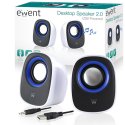 CASSE ACUSTICHE USB 2.0 EW3513 EWENT PER PC e MP3 CON JACK 3,5mm E POTENZA 5 WATT (2.5Wx2) RMS COLORE NERO E BIANCO BLISTER