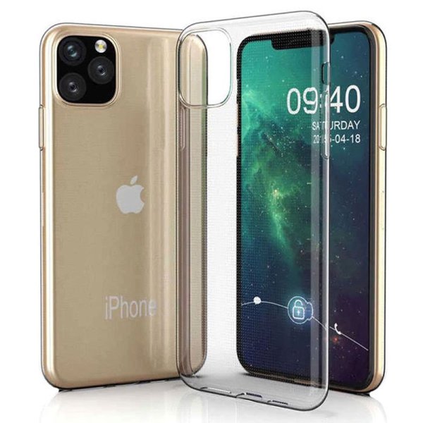 CUSTODIA per APPLE IPHONE 11 PRO (5.8") IN GEL TPU SILICONE TRASPARENTE