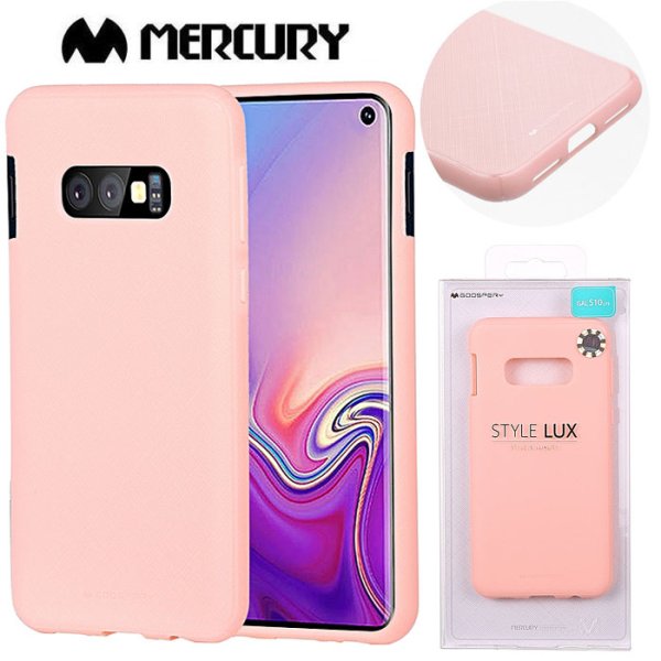 CUSTODIA per SAMSUNG GALAXY S10 (SM-G973) IN GEL TPU SILICONE COLORE ROSA ALTA QUALITA' MERCURY STYLE LUX BLISTER