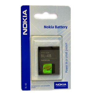 BATTERIA ORIGINALE NOKIA BL-4B per Nokia 6111, N76, 7500 PRISM 700mAh LI-ION BLISTER SEGUE COMPATIBILITA'..