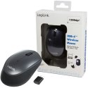 MOUSE OTTICO WIRELESS 2.4G CON RICEVITORE USB-C - RISOLUZIONE 1200 DPI CON 3 TASTI E ROTELLINA PER SCROLL NERO LOGILINK