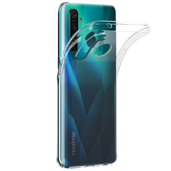 CUSTODIA per REALME 5 PRO IN GEL TPU SILICONE TRASPARENTE