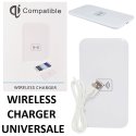 TRAVEL CASA WIRELESS 5W COMPATIBILE CON TUTTI I DISPOSITIVI DOTATI DI TECNOLOGIA QI COLORE BIANCO CONFEZIONATO IN BLISTER